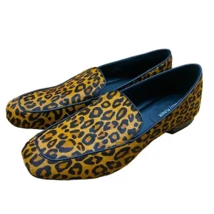 NWOB Donald J Pliner Leopard Print Calf Hair Loafer
