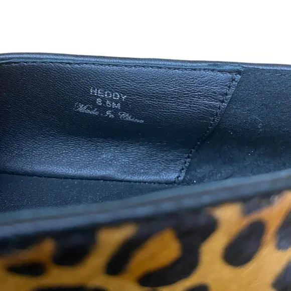 NWOB Donald J Pliner Leopard Print Calf Hair Loafer