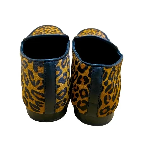 NWOB Donald J Pliner Leopard Print Calf Hair Loafer