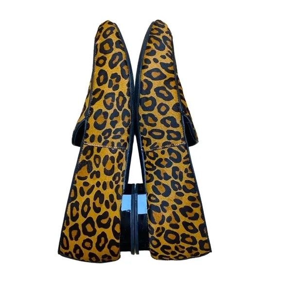 NWOB Donald J Pliner Leopard Print Calf Hair Loafer