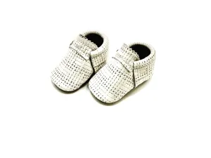Oatmeal-Raffia Moccs -
