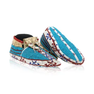 Omaha Fully Beaded Moccasins