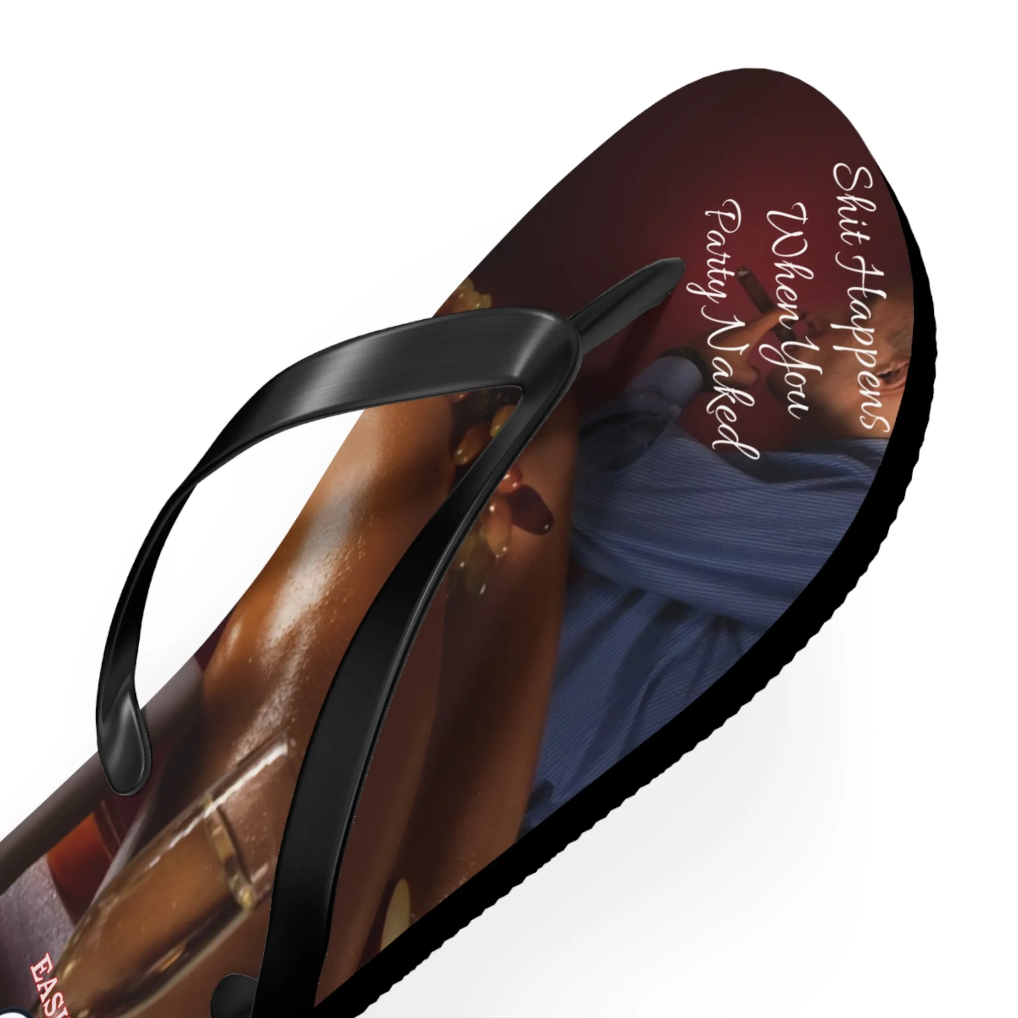 Party Naked Flip Flops by Easily Corrupted