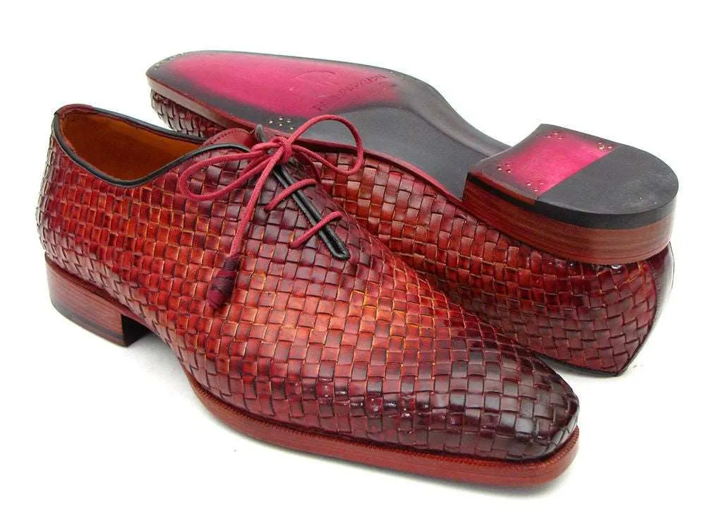 Paul Parkman Handmade Woven Leather Oxfords