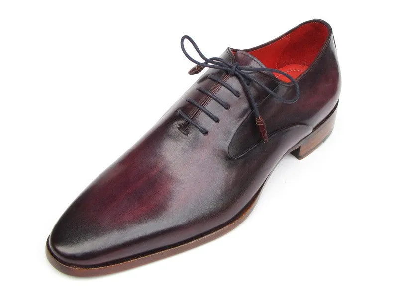Paul Parkman Purple Hand-Painted Leather Oxfords