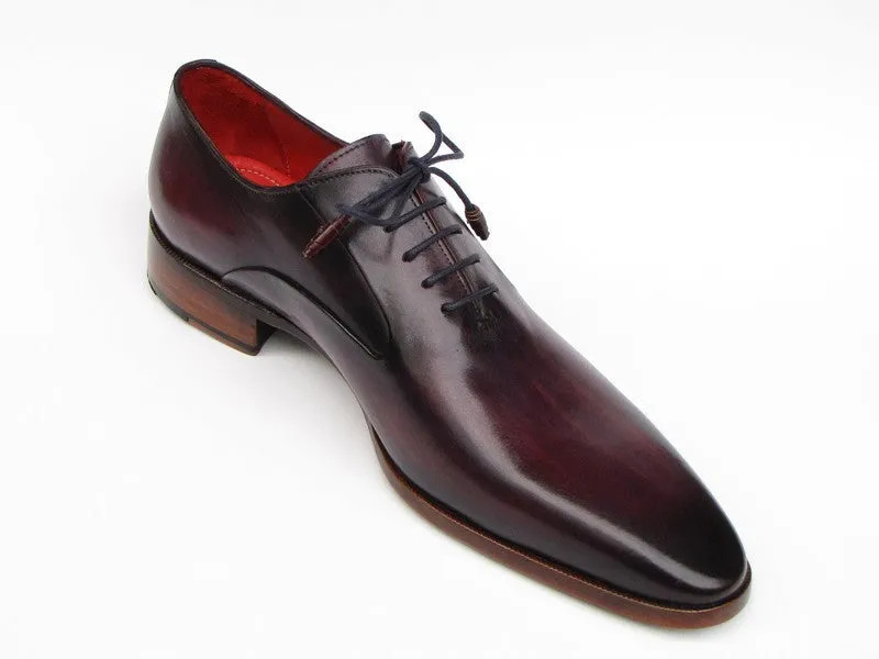 Paul Parkman Purple Hand-Painted Leather Oxfords