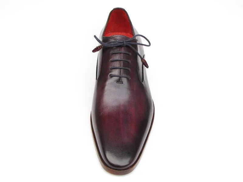 Paul Parkman Purple Hand-Painted Leather Oxfords