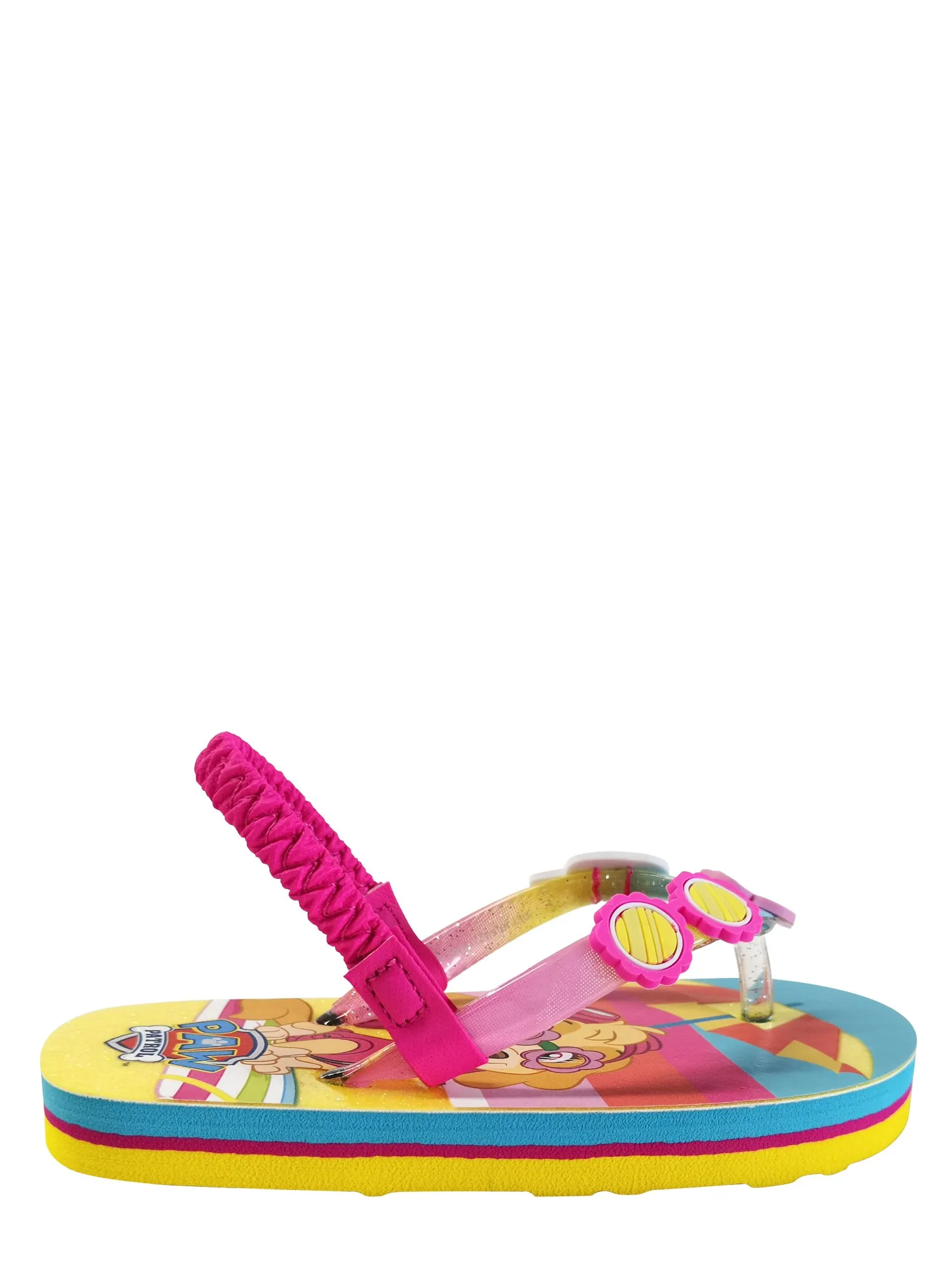 PAW Patrol Toddler Girls Flip Flops Slip On Kids Sandal, 5-12, Pink