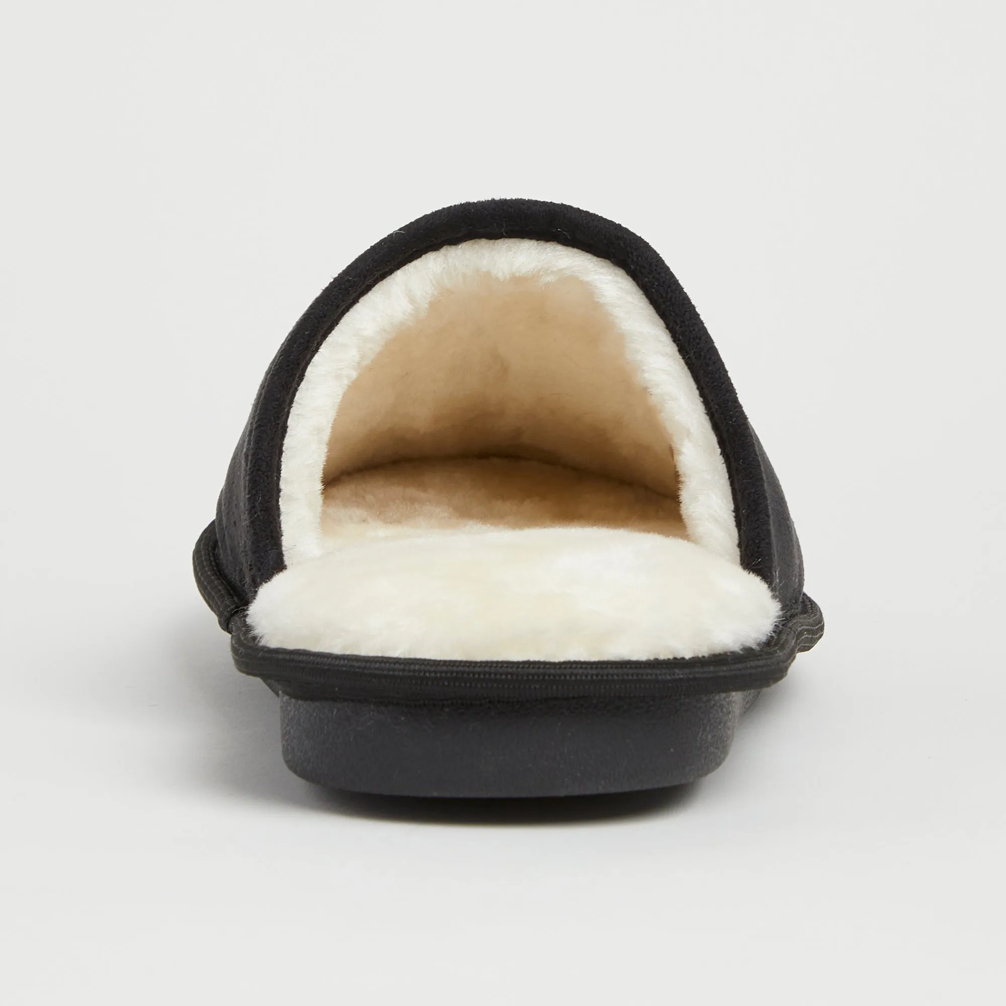 Personalised Mens Black Slippers