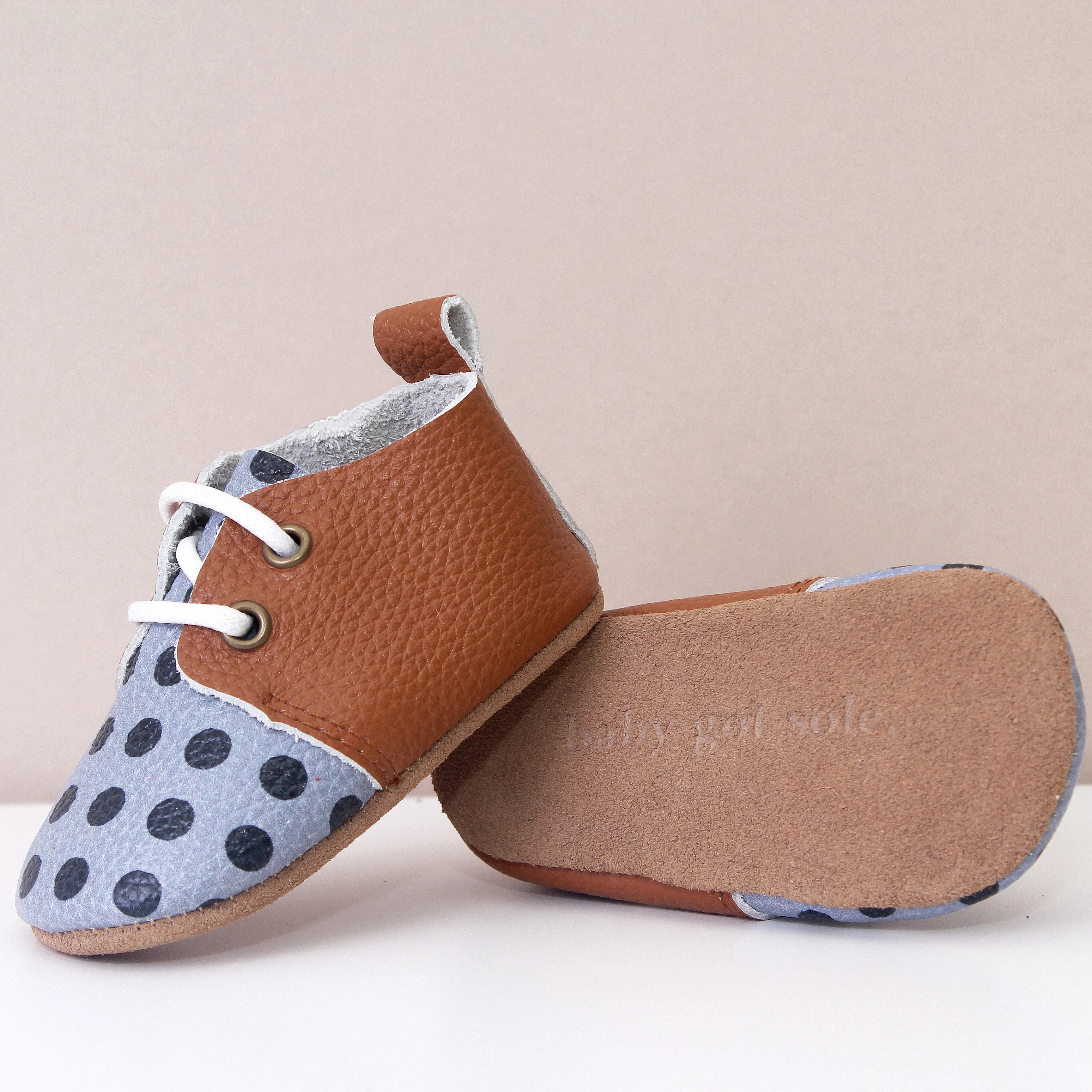 Phoenix Grey Spot Oxfords