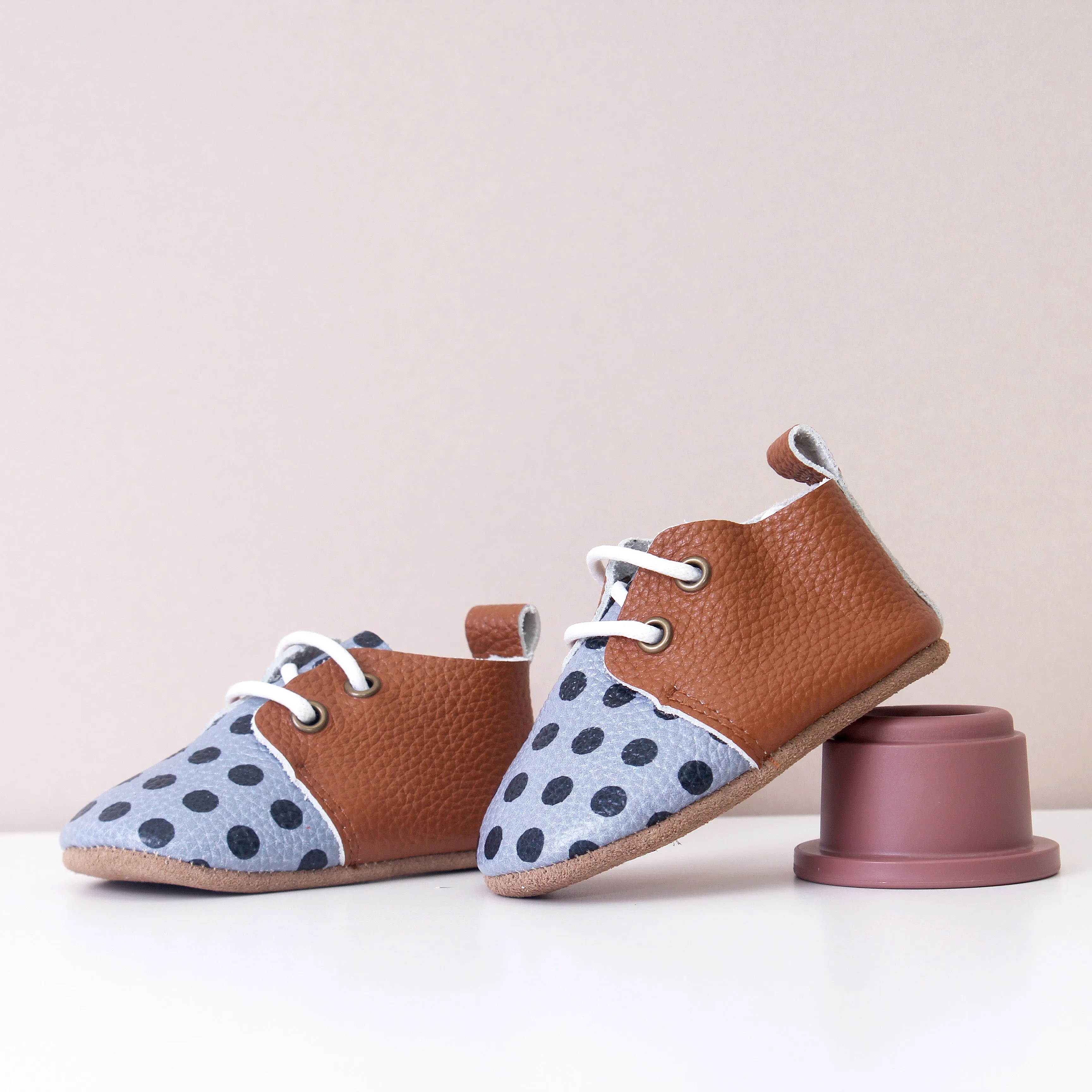 Phoenix Grey Spot Oxfords