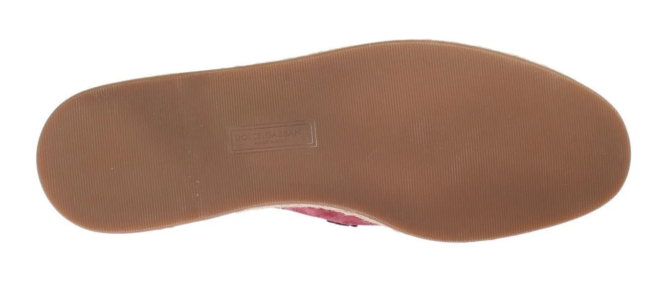 Pink Bordeaux Suede Leather Loafers