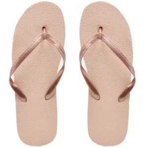 Pink Gold Flip Flops (Case of 48 Pairs)