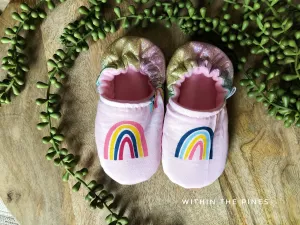 Pink Rainbow Moccs