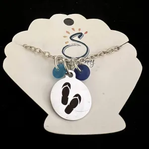 Plain Flip Flops, Necklace