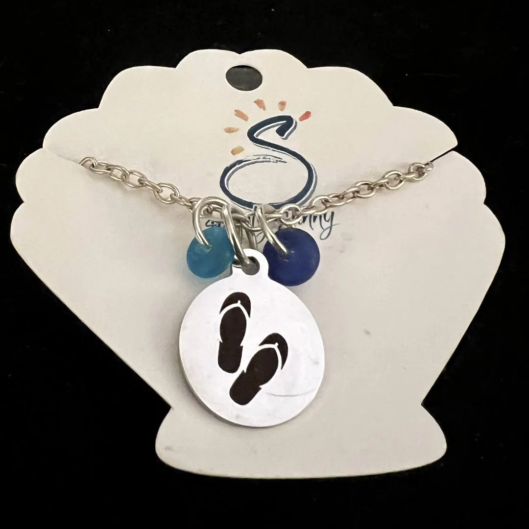 Plain Flip Flops, Necklace
