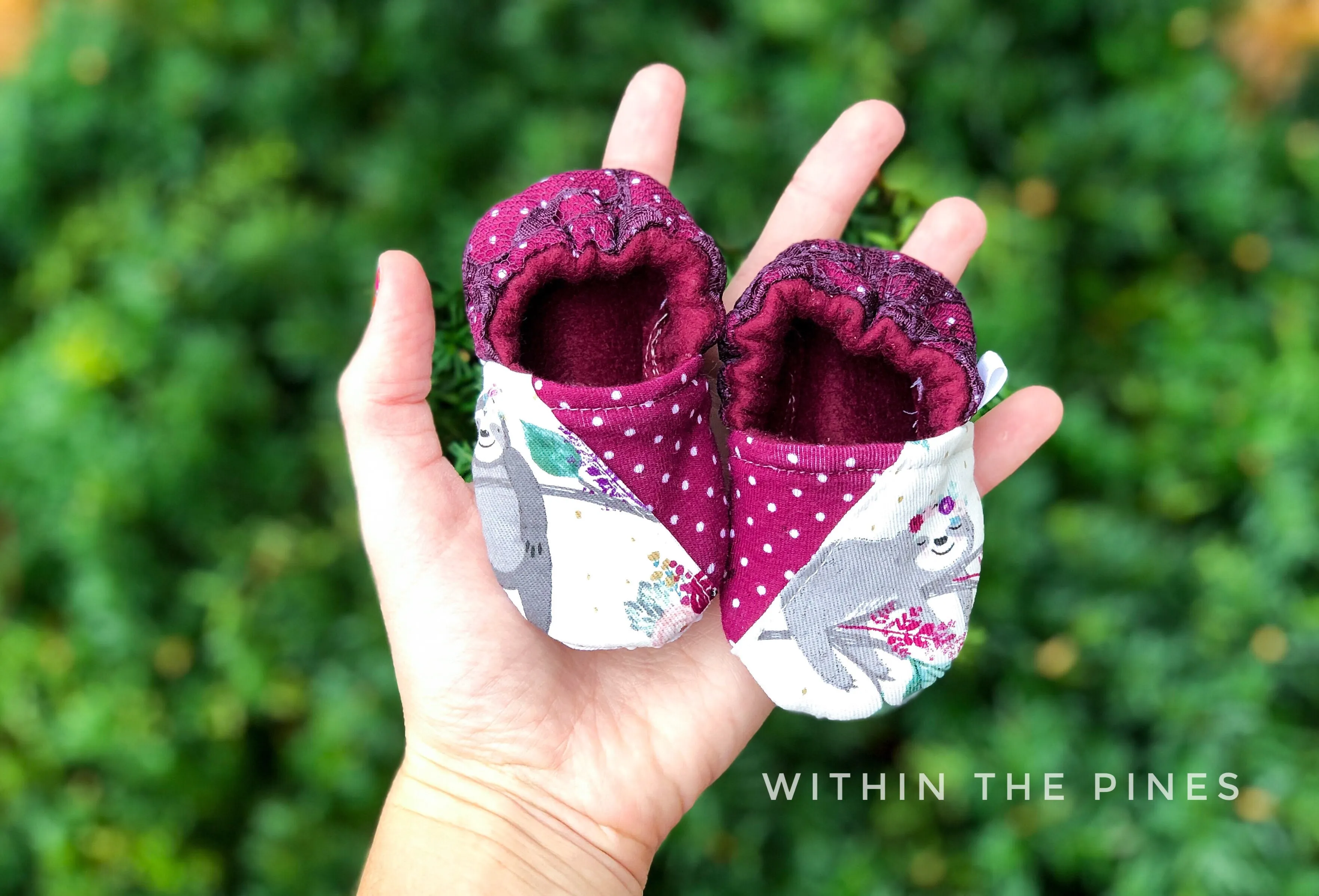 Polka Dot Sloth Moccasins