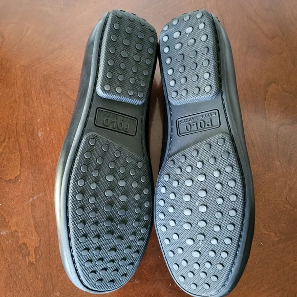 Polo Ralph Lauren Men's Black Redden Leather Driving Style Loafer Size 7.5D