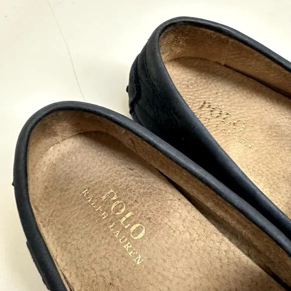 Polo Ralph Lauren Wes Suede Driver Blue Beefroll Penny Loafer Size 8.5