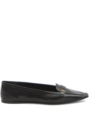 Poppy leather ballets