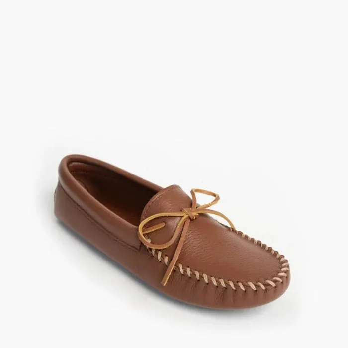 Pre-Order Minnetonka Men's DOUBLE DEERSKIN SOFTSOLE