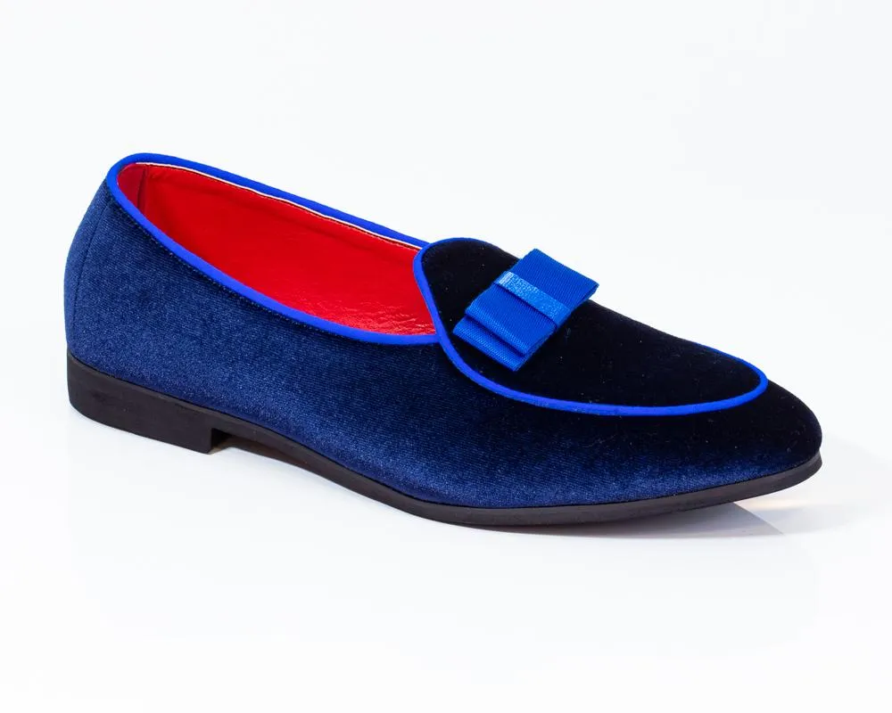 Premium Blue Loafers for men designer slip on casual / dress shoes – Luxury Leather