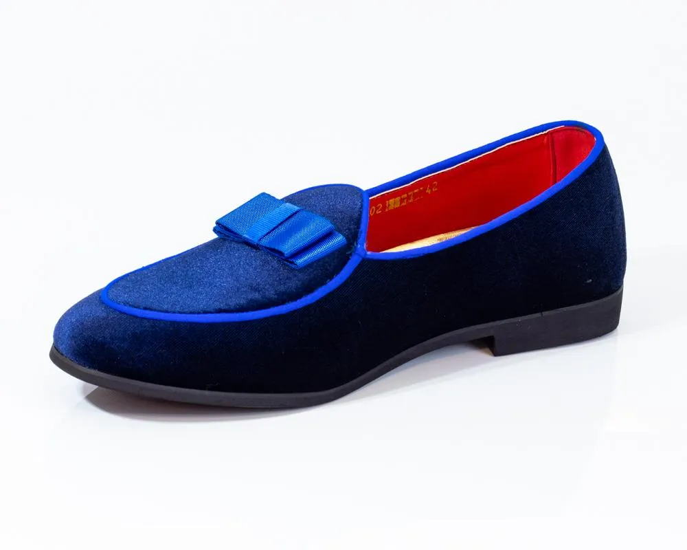Premium Blue Loafers for men designer slip on casual / dress shoes – Luxury Leather