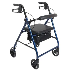 ProBasics Aluminum Rollator with 6” Wheels, Blue (1EA)