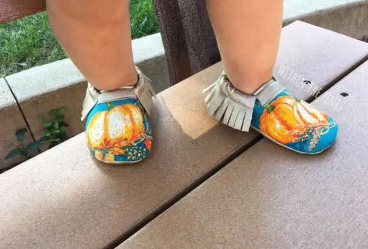 Pumpkin Fringe Moccs