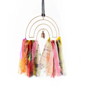 Rainbow Chime with Upcycled Sari
