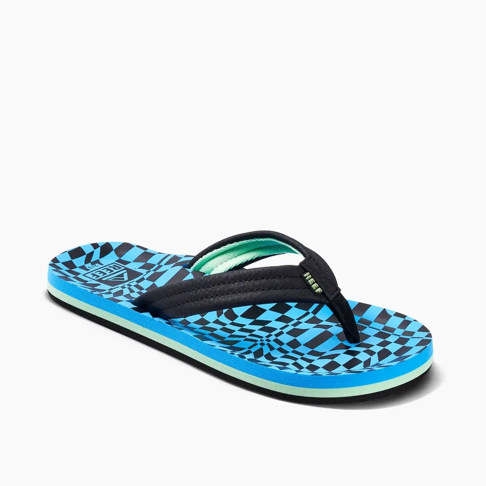 Reef Kids Ahi Flip Flops - Swell Checkers