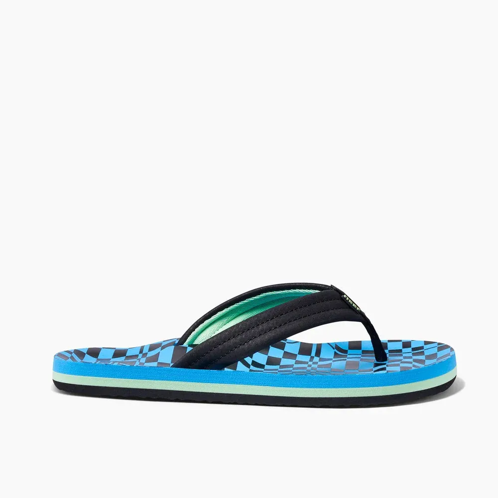 Reef Kids Ahi Flip Flops - Swell Checkers