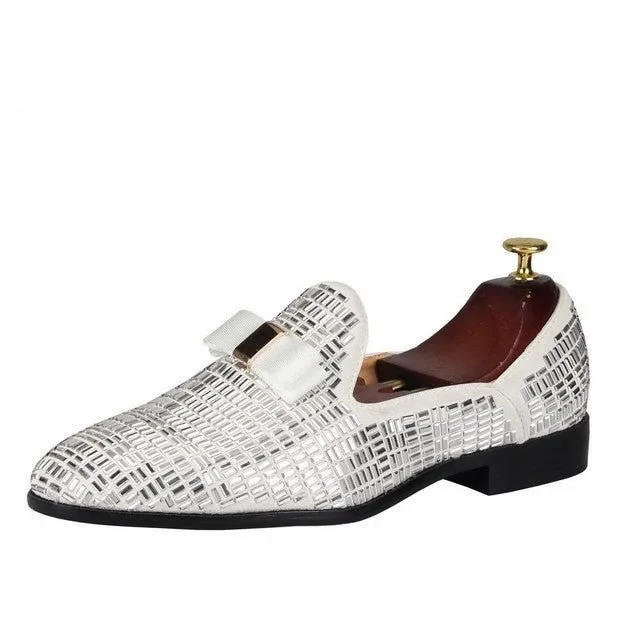 Rhinestones Mens slip on shoes Flats Moccasin Casual loafers