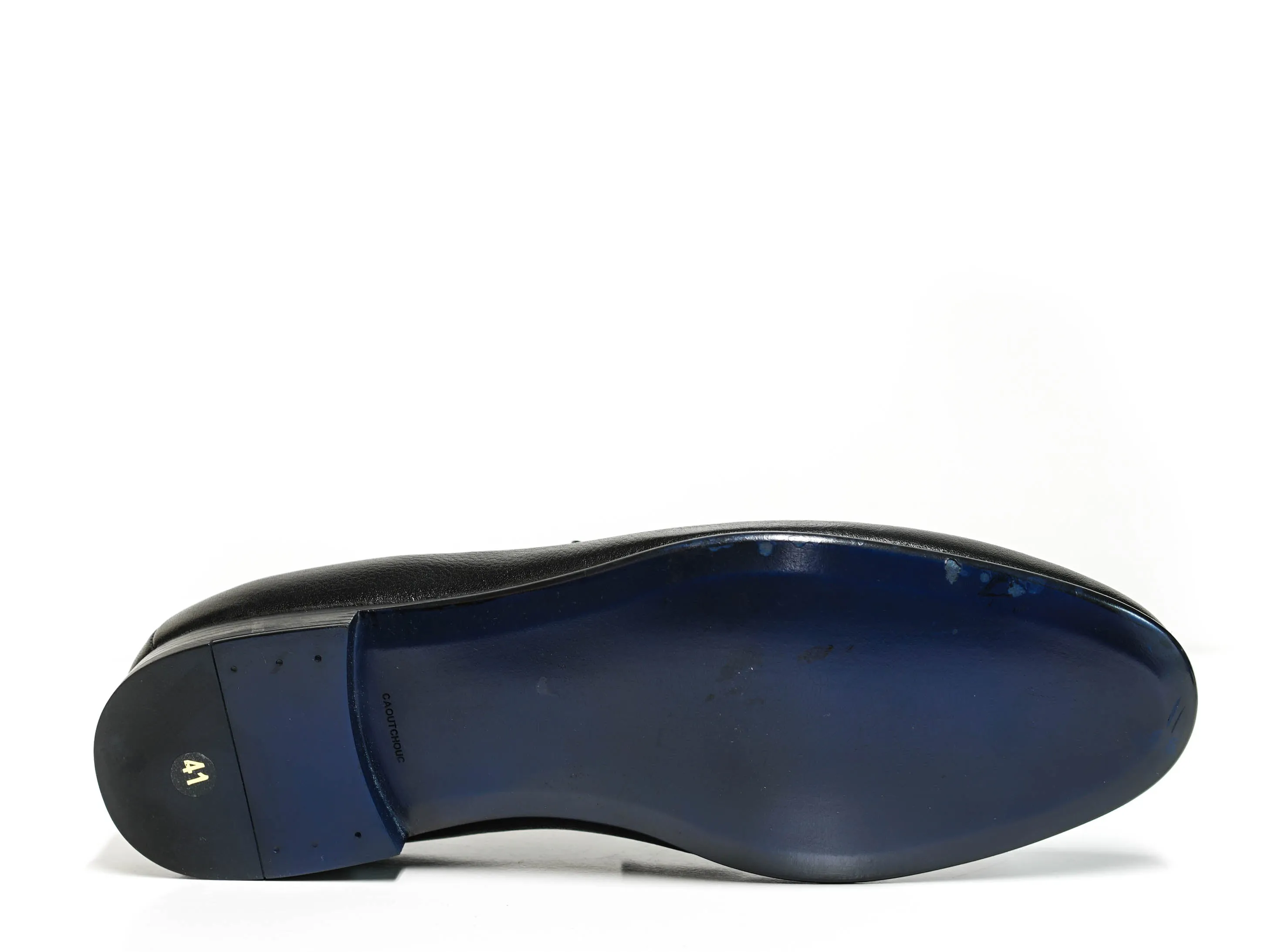 Roberto Serpentini Men's Black Fringe Leather Loafer 62307 40% off