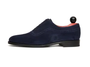 Roosevelt - MTO - Deep Blue Suede - TMG Last - Single Leather Sole