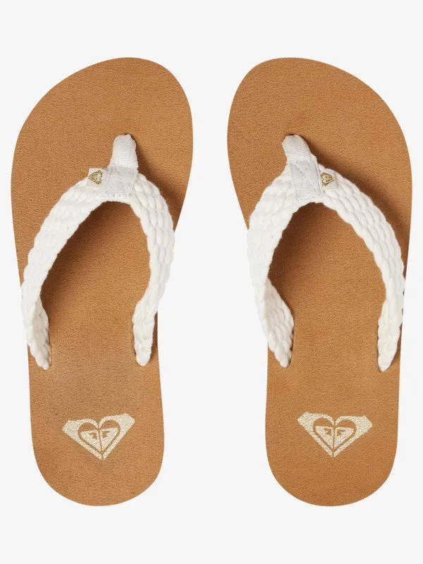 Roxy Girls Porto Sandals - Cream