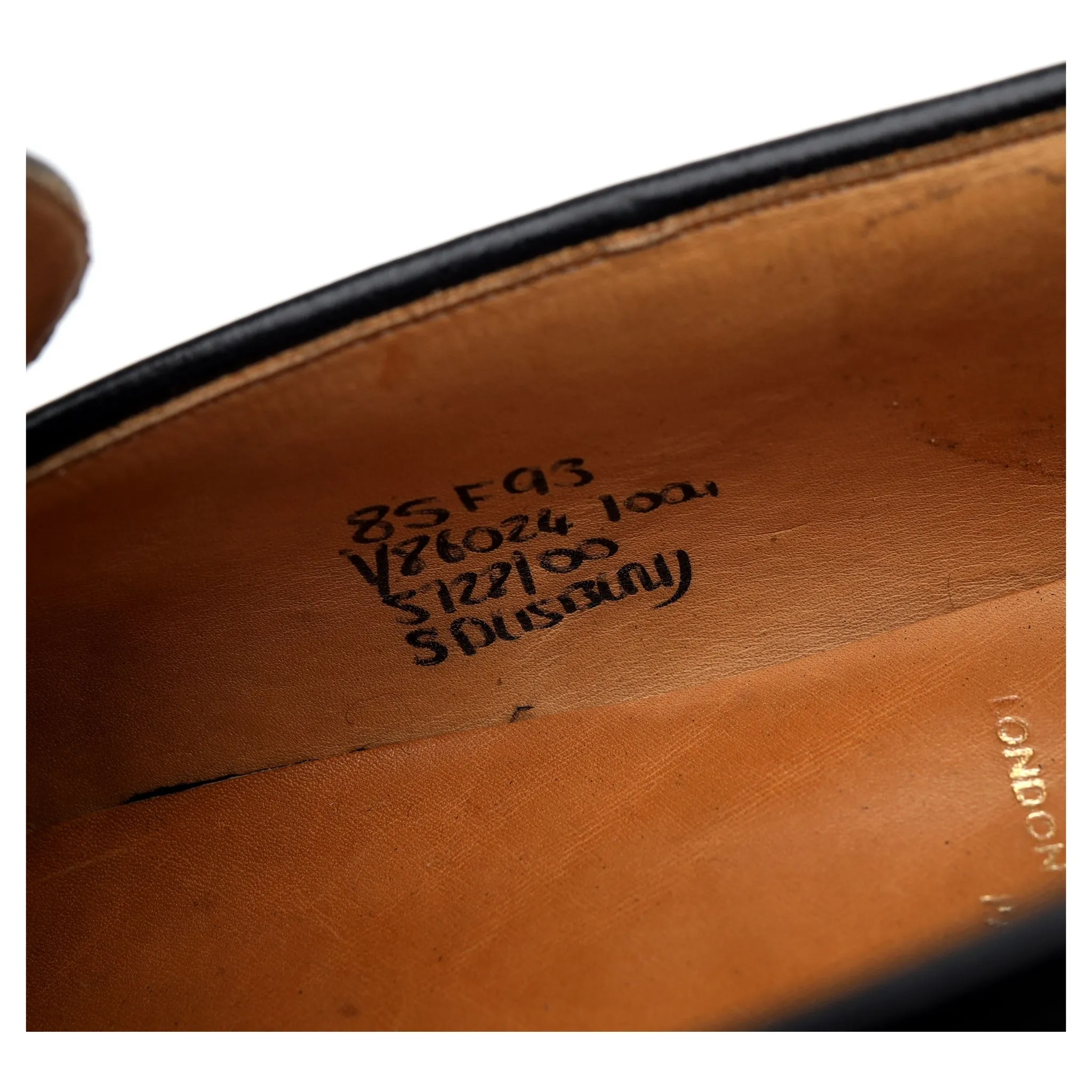 'Salisbury' Black Leather Loafer UK 8.5 F