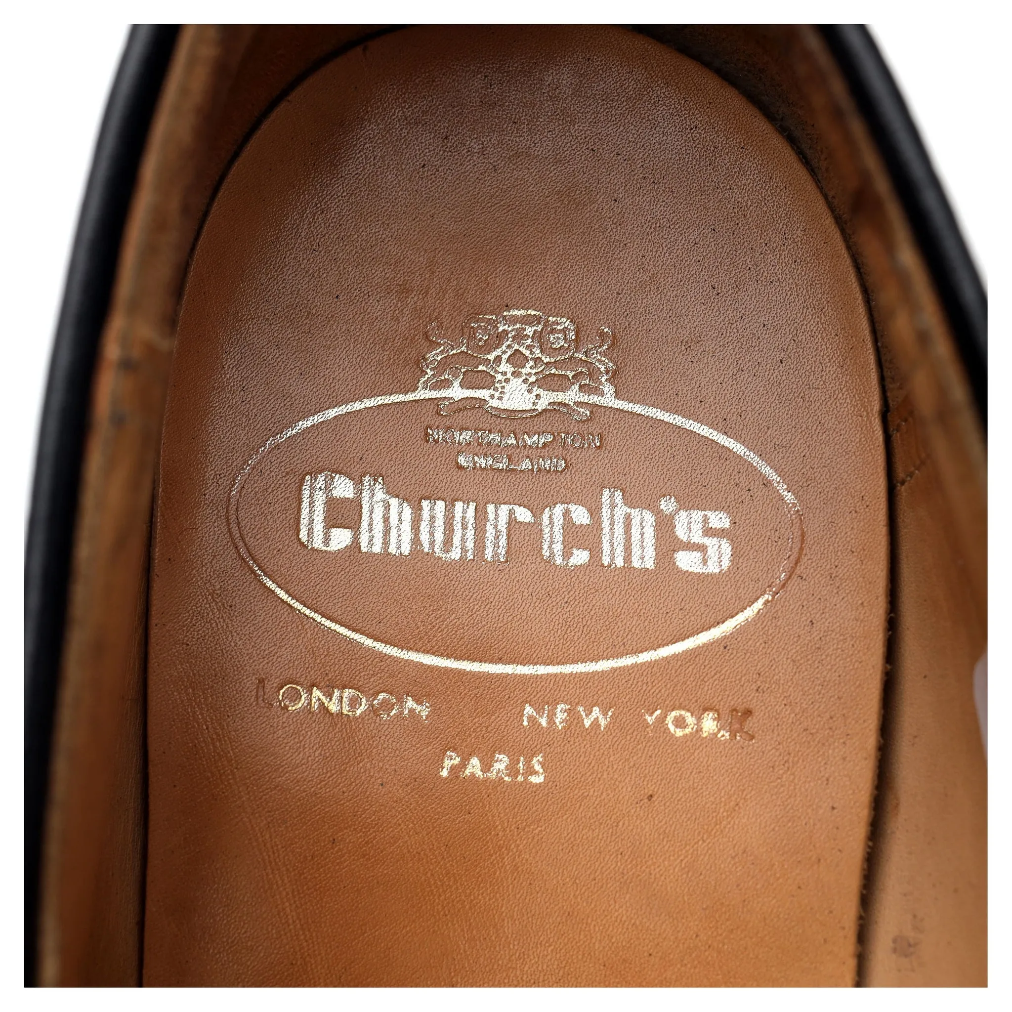 'Salisbury' Black Leather Loafer UK 8.5 F