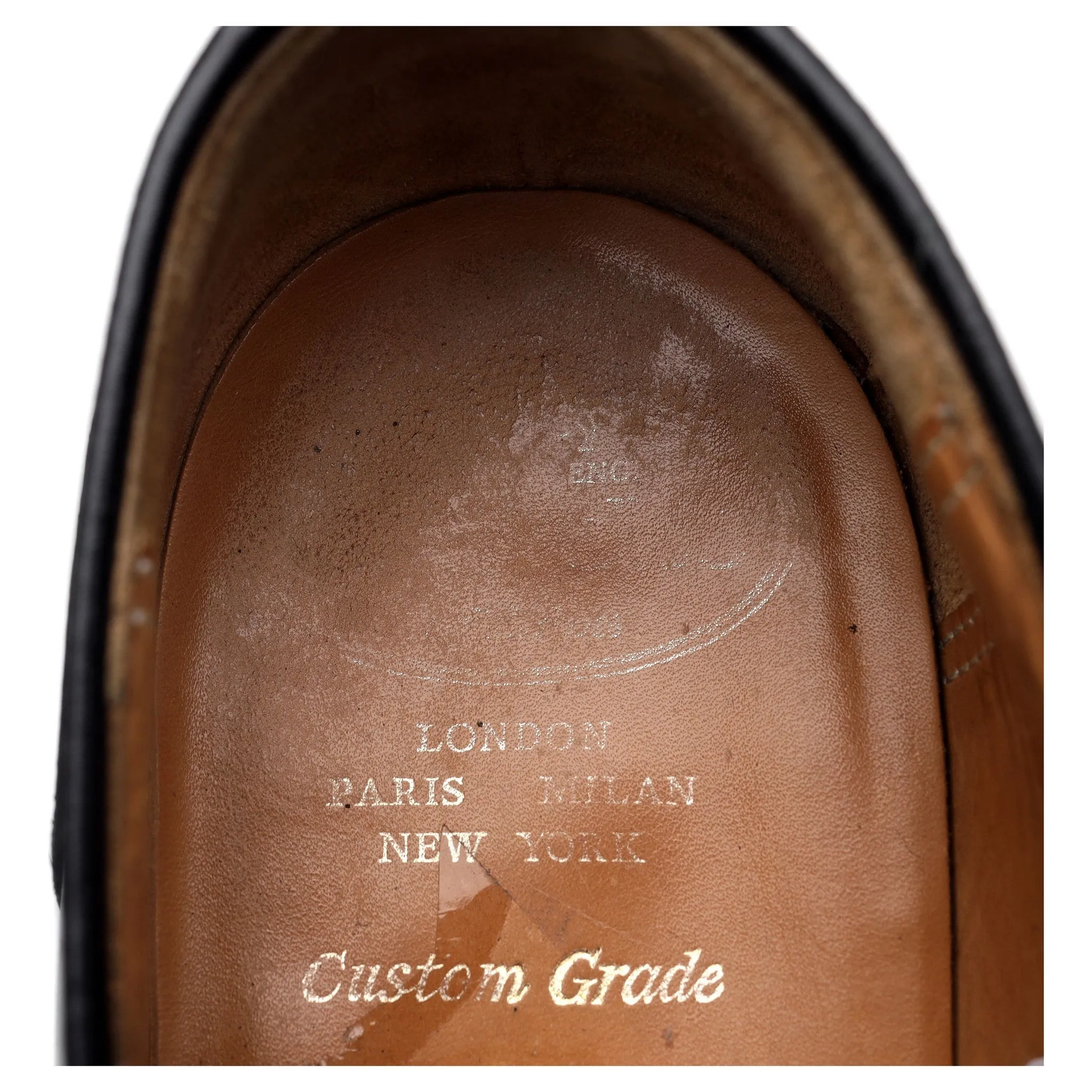 'Salisbury' Black Leather Loafer UK 9.5 F