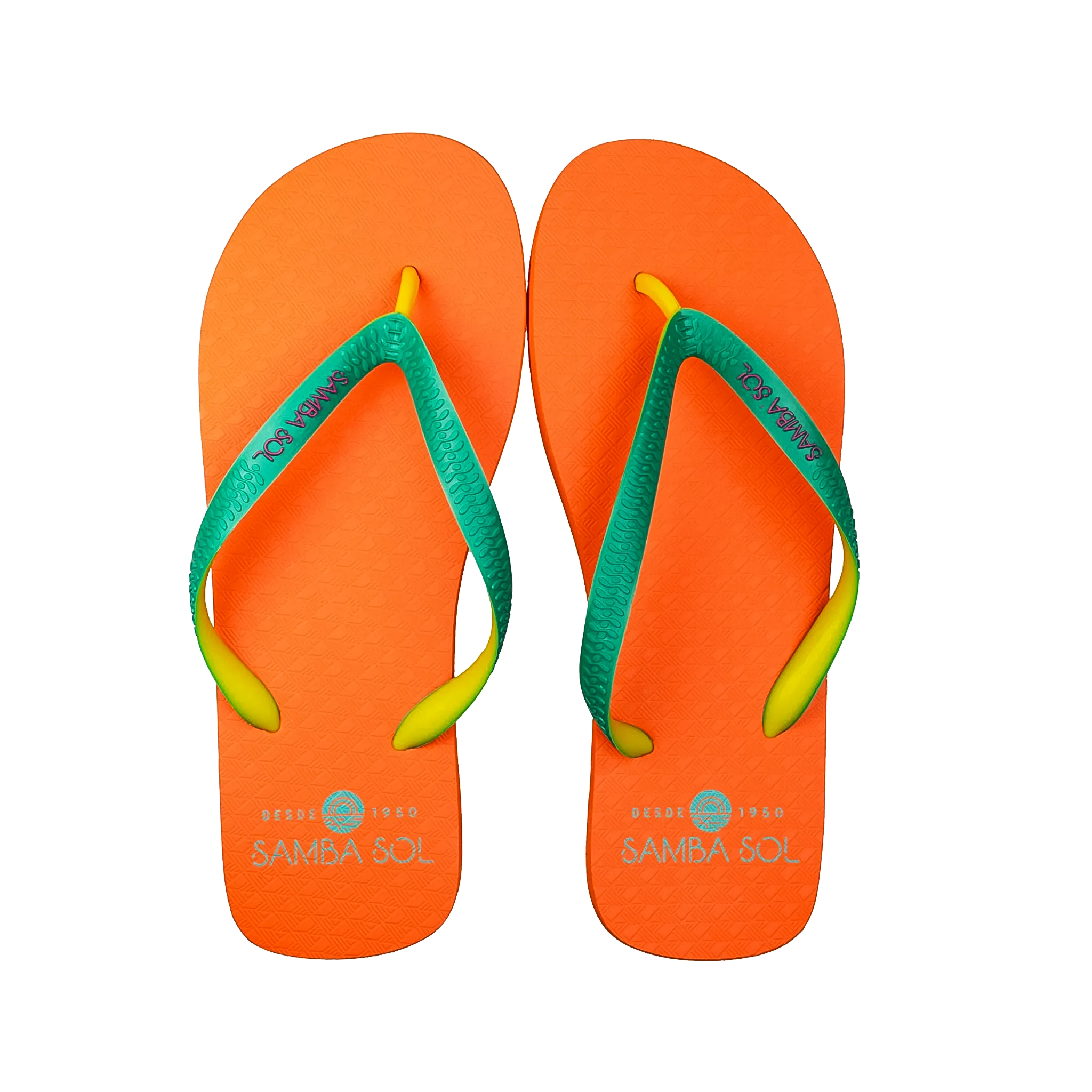 Samba Sol Men’s Beach Collection Flip Flops - Orange