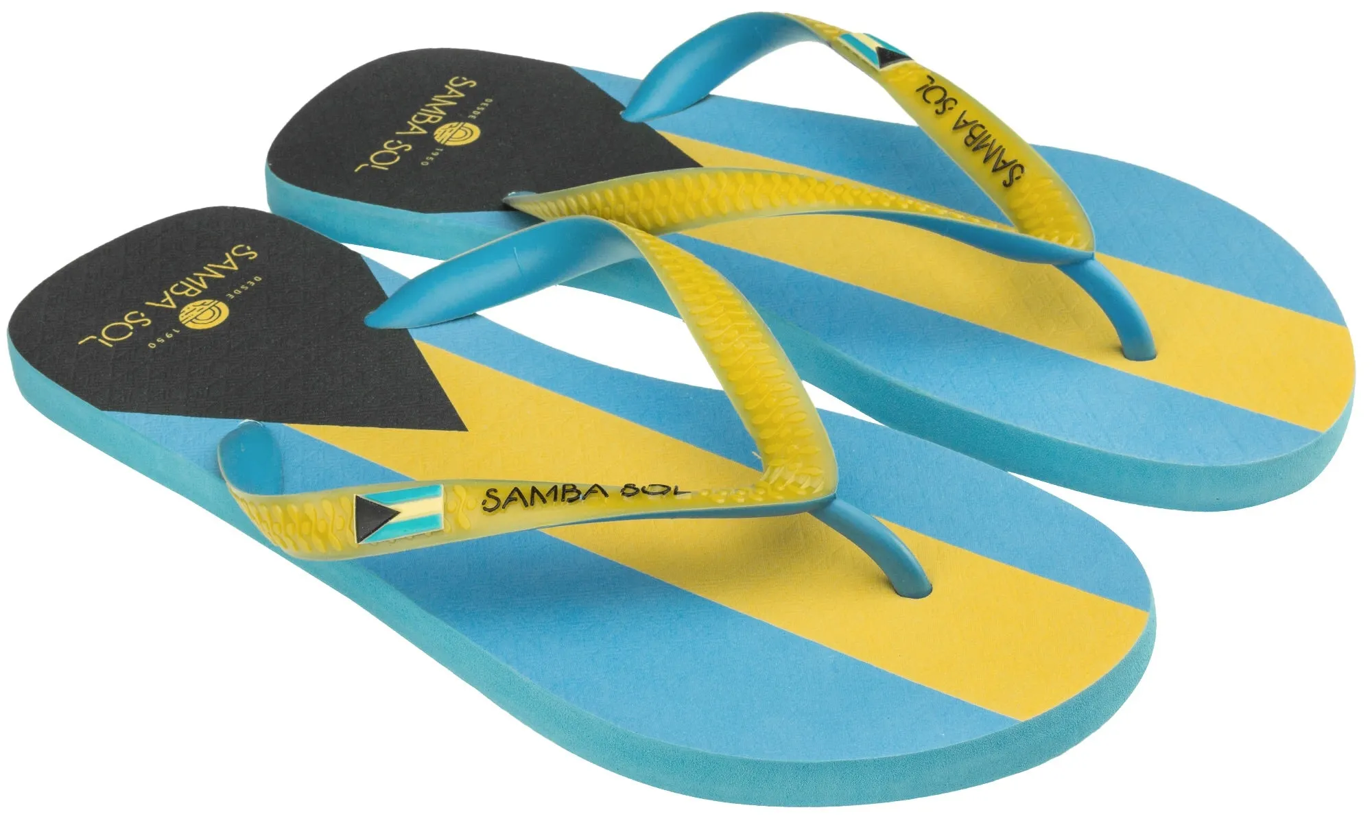 Samba Sol Men’s Countries Collection Flip Flops - Bahamas
