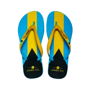 Samba Sol Men’s Countries Collection Flip Flops - Bahamas