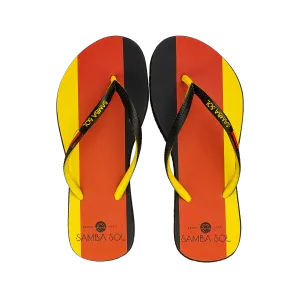 Samba Sol Women's Countries Collection Flip Flops - Germany