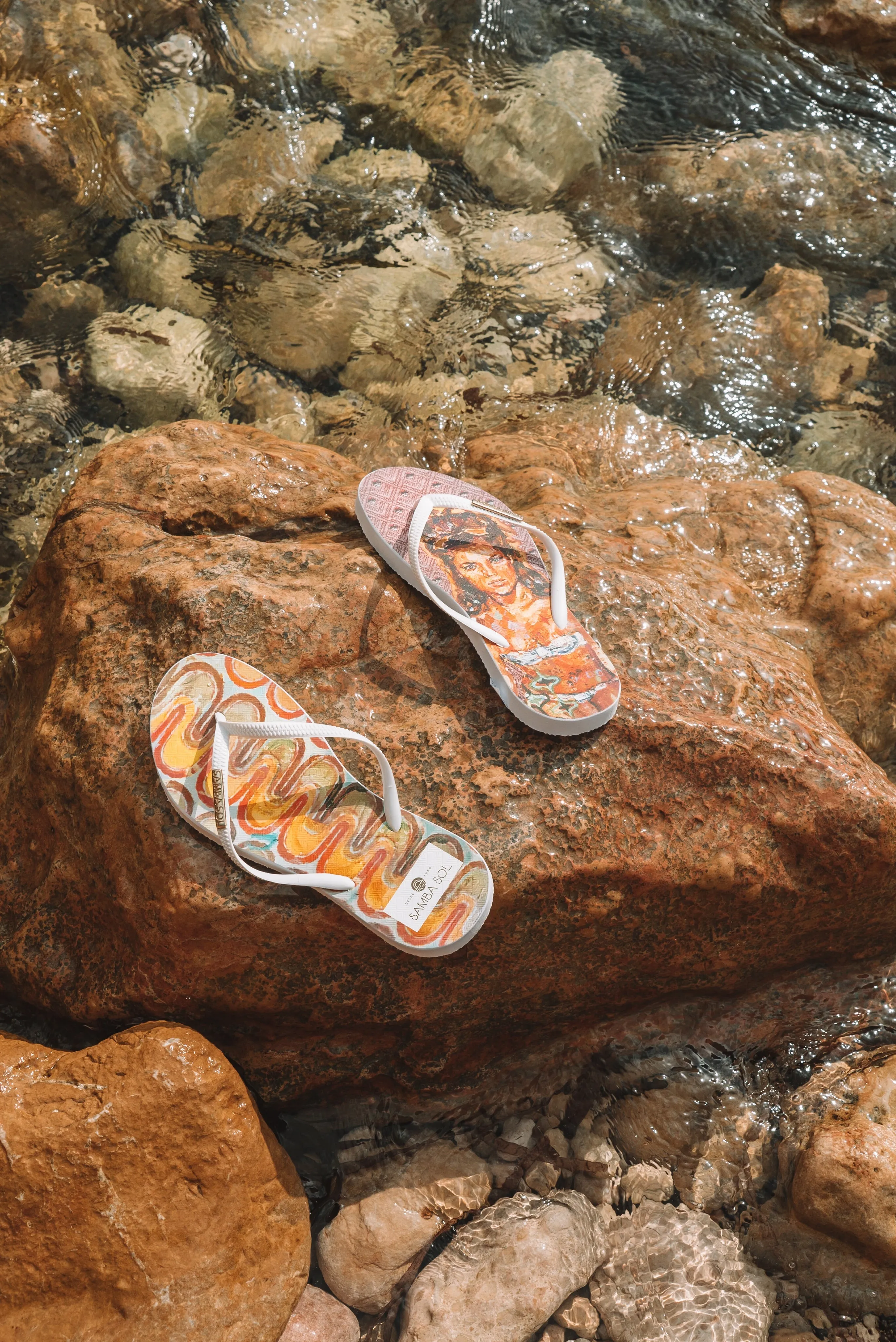 Samba Sol Women's YoungArts Collection Flip Flops - Caley Buck