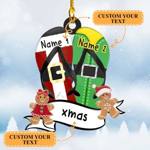 Shaped Ornament - FLip Flop Coulple - H9h3-762