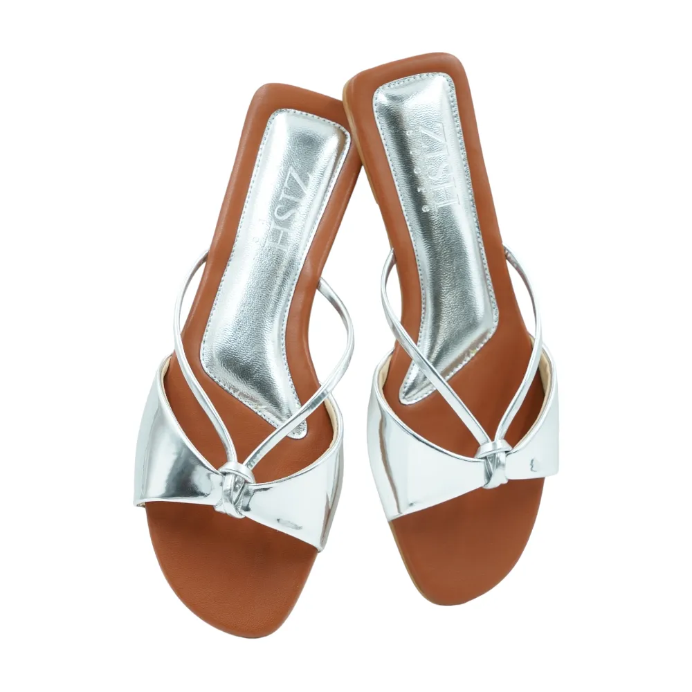 Silver Carolina Flats