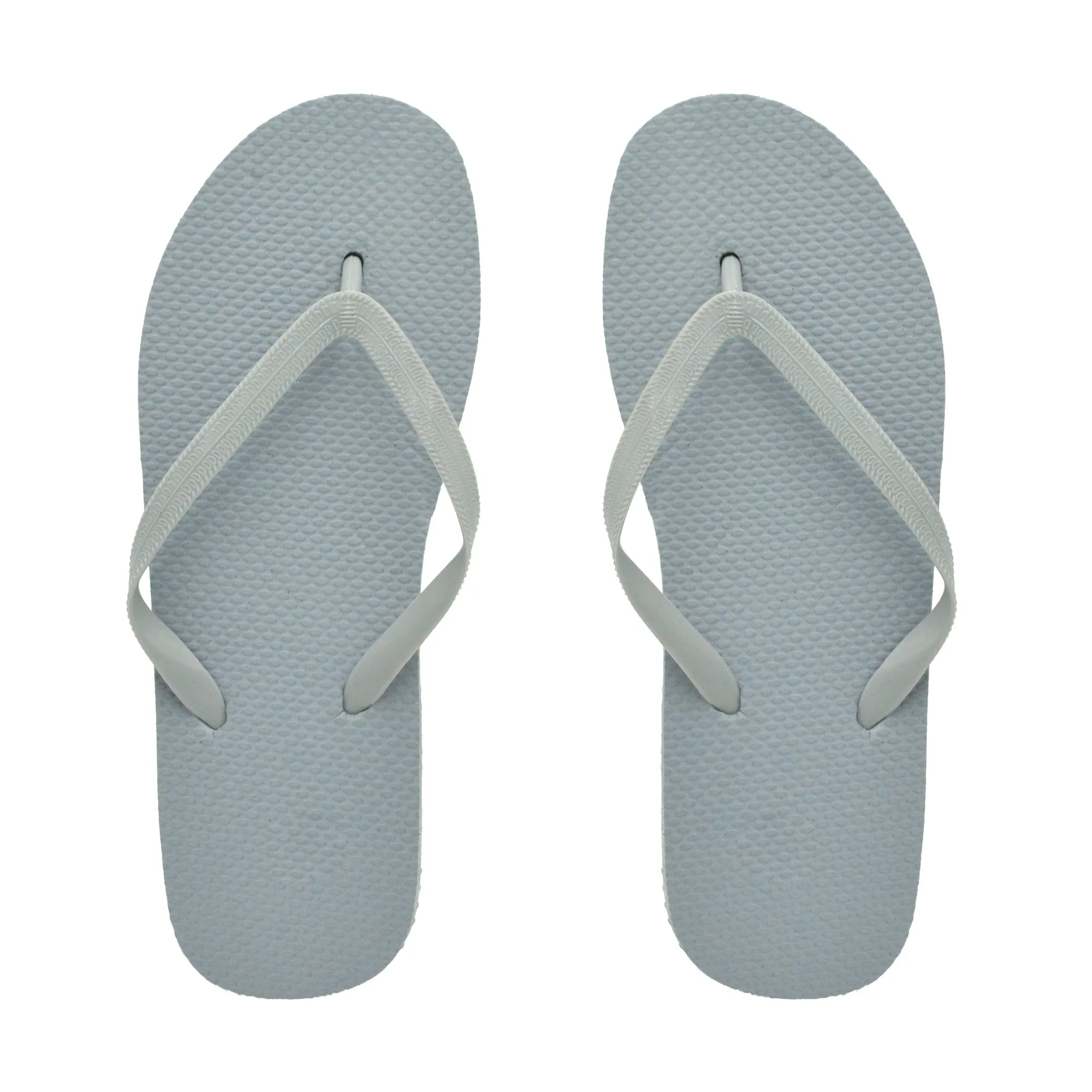 Silver Flip Flops (Case of 48 Pairs)