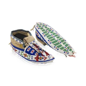 Sioux Fully Beaded Moccasins