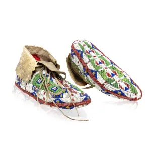 Sioux Fully Beaded Moccasins