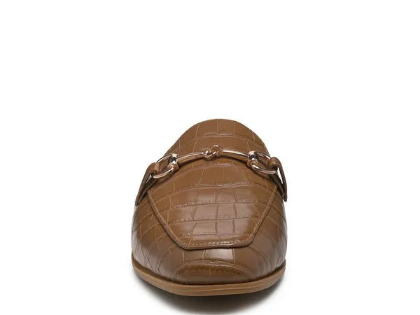 Size 5 Begonia Buckled Faux Leather Croc Mules